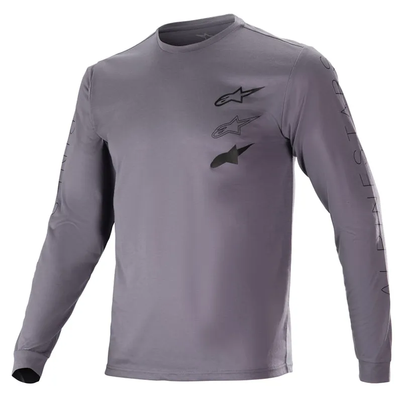 Alpinestars Lead Long Sleeve Tech Tee in Sparrow Grey
