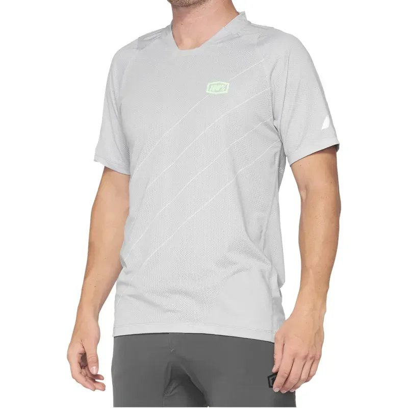 100% Celium Jersey in Vapor/Lime