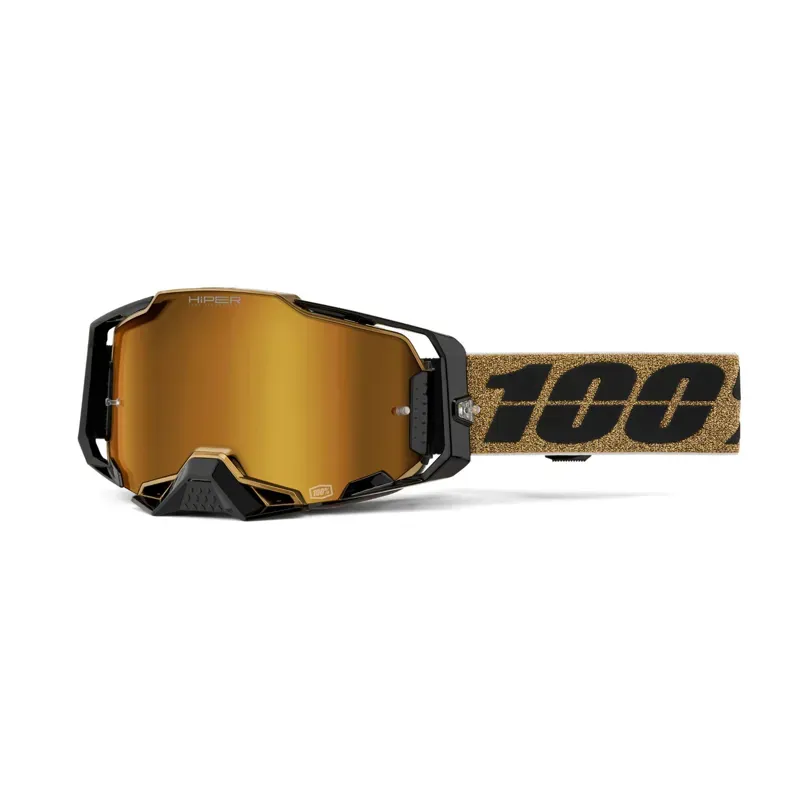 100% Armega HiPER Mirror Red Lens Goggles in Glory
