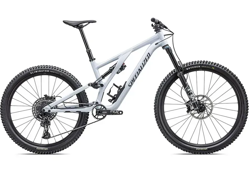 Specialized Stumpjumper EVO Comp Alloy Trail Bike in Morning Mist/Dark Navy