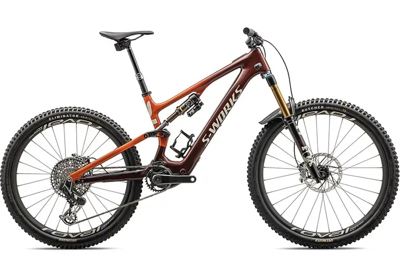 Specialized S-Works Turbo Levo SL Carbon eMountain Bike in Rusted Red/Redwood/White Mountains