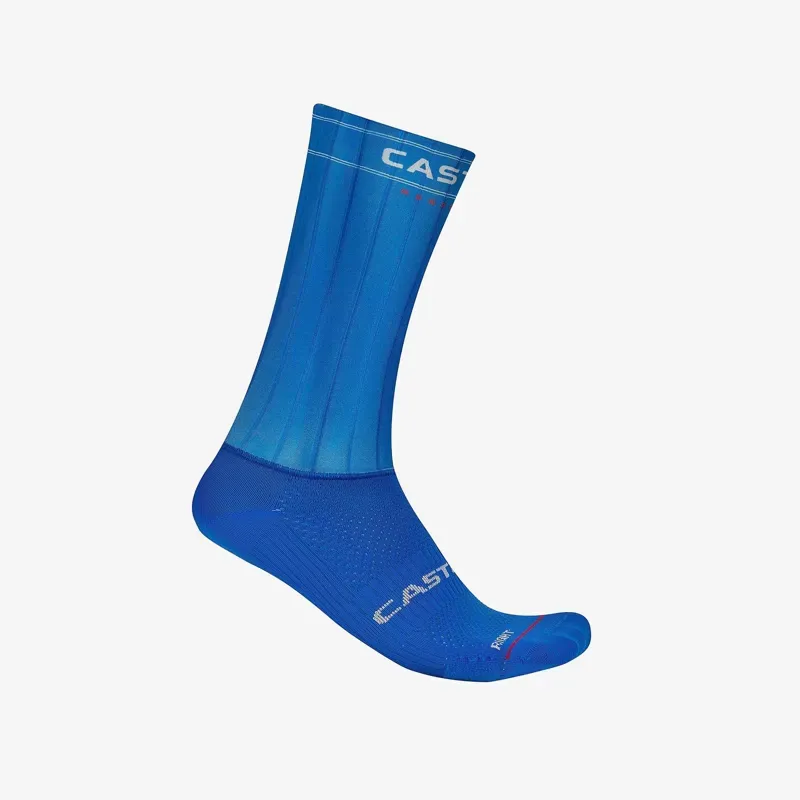 Castelli Fast Feet 4 Socks in Azzurro Italia