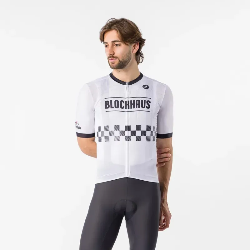 Castelli Giro109 Blockhaus Jersey in White/Black