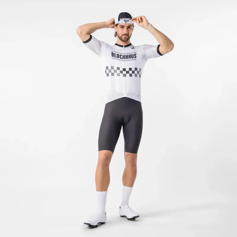 Castelli Giro109 Blockhaus Jersey in White/Black-2