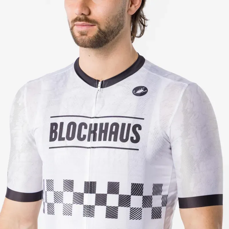 Castelli Giro109 Blockhaus Jersey in White/Black-3