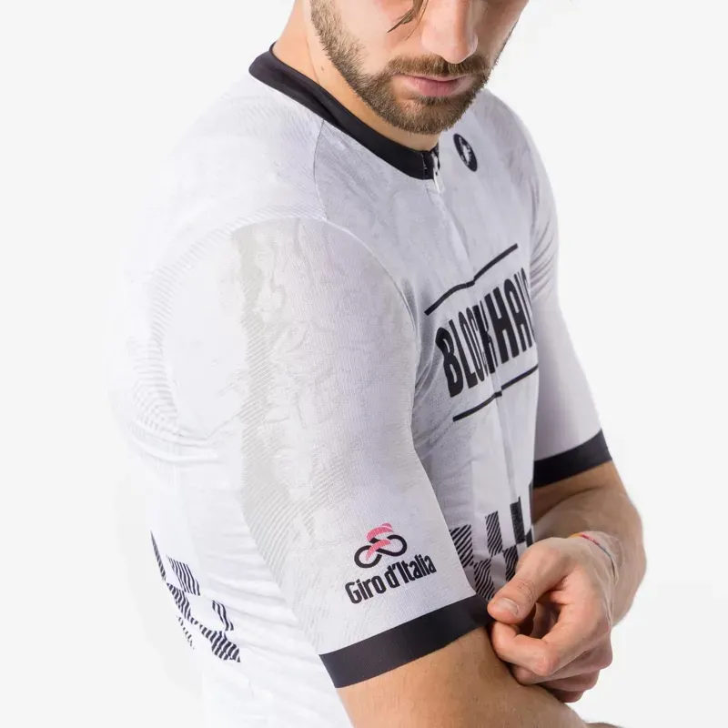 Castelli Giro109 Blockhaus Jersey in White/Black-4