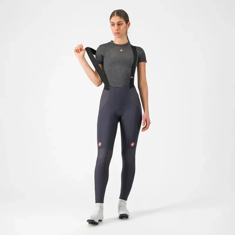 Castelli Women's Medio Short Sleeve Base Layer in Melange Grey-4