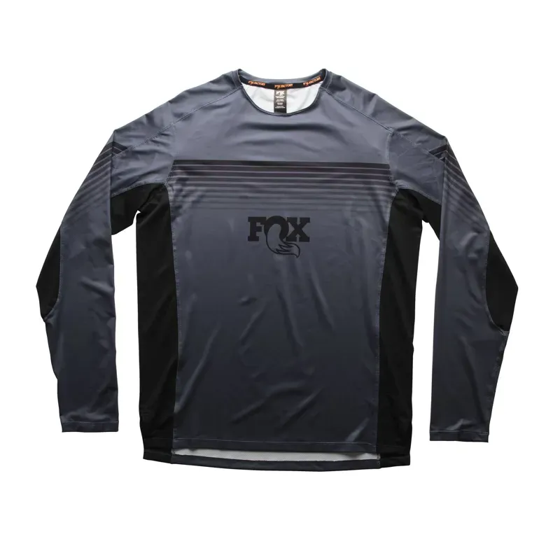 Fox High Tail Long Sleeve Jersey in Grey
