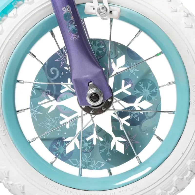 Huffy Disney Frozen 12-inch Kids' Bike in Purple/Green-9