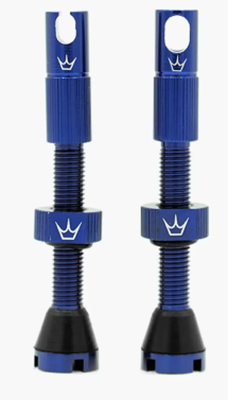 Peaty's X Chris King MK2 42mm Tubeless Valves in Navy