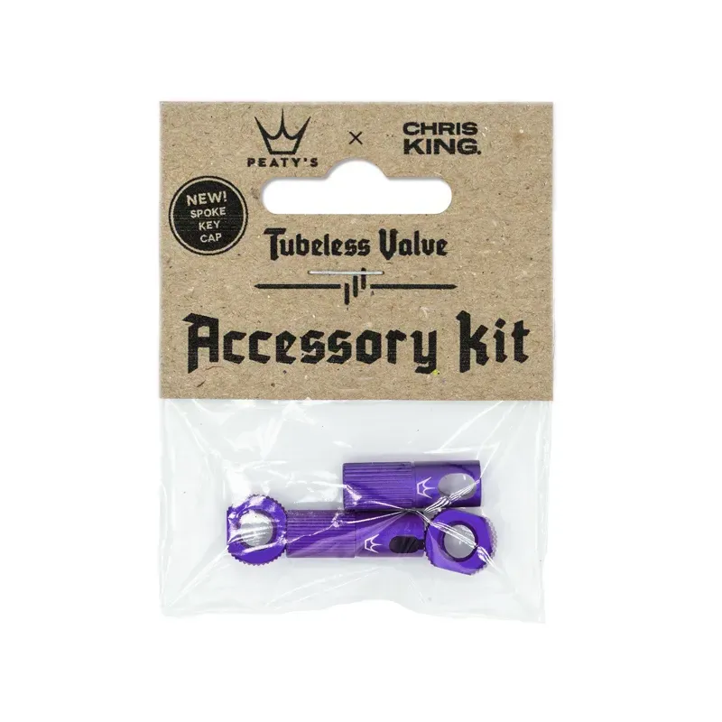 Peaty's X Chris King Tubeless Valve Accessory Kit in Purple